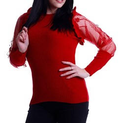 Bluzka damska casual z długimi rękawami  - zdjęcie produktu