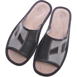 Kapcie męskie Pantofelek24 ze skóry  - zdjęcie produktu