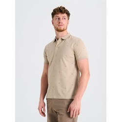 T-shirt męski Sinsay z krótkim rękawem beżowy  - zdjęcie produktu