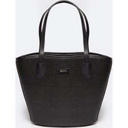 Shopper bag BIG STAR duża czarna w stylu młodzieżowym na ramię  - zdjęcie produktu