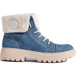 Niebieskie workery damskie Shelovet  - zdjęcie produktu