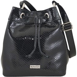 Listonoszka czarna Barberini`s na ramię lakierowana elegancka  - zdjęcie produktu