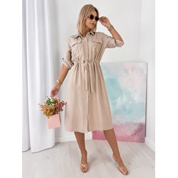 Sukienka casual beżowa  - zdjęcie produktu