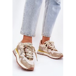 Buty sportowe damskie złote D.Franklin sneakersy  - zdjęcie produktu