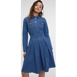 Niebieska sukienka ORSAY casualowa z kołnierzykiem  - zdjęcie produktu