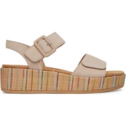 Sandały damskie Remonte beżowe z klamrą  - zdjęcie produktu