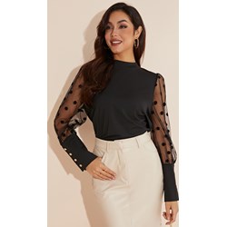 Bluzka damska Jacinshop casualowa z okrągłym dekoltem  - zdjęcie produktu