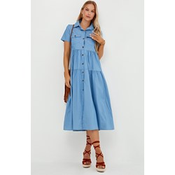 Sukienka Jacinshop midi casual szmizjerka  - zdjęcie produktu