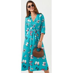 Sukienka Jacinshop maxi szmizjerka z długim rękawem  - zdjęcie produktu