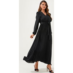 Sukienka Jacinshop czarna casual z długim rękawem  - zdjęcie produktu