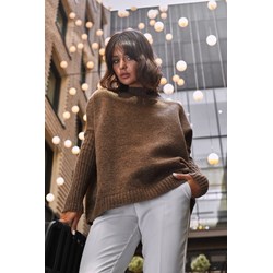 Sweter damski Be Knitwear z okrągłym dekoltem  - zdjęcie produktu