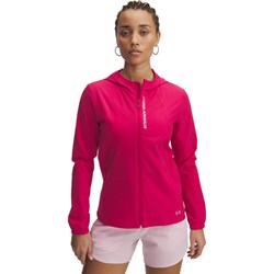 Kurtka damska różowa Under Armour w sportowym stylu bez kaptura  - zdjęcie produktu