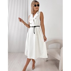 Sukienka midi z dekoltem w serek  - zdjęcie produktu