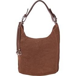 Shopper bag z zamszu  - zdjęcie produktu
