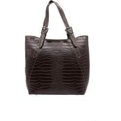 Shopper bag elegancka skórzana na ramię  - zdjęcie produktu