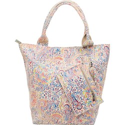 Shopper bag wielokolorowa duża zamszowa  - zdjęcie produktu