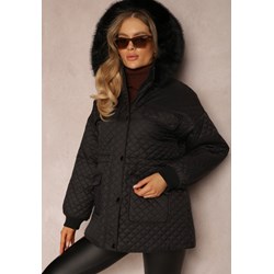 Kurtka damska Renee krótka czarna casualowa  - zdjęcie produktu