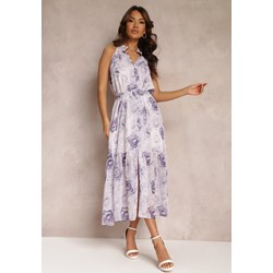 Sukienka Renee z dekoltem v maxi rozkloszowana  - zdjęcie produktu