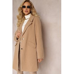 Płaszcz damski beżowy Renee casual  - zdjęcie produktu