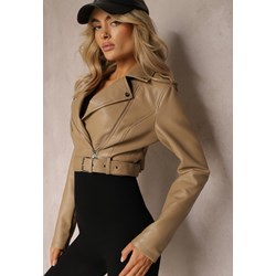 Kurtka damska Renee bez kaptura skórzana krótka  - zdjęcie produktu