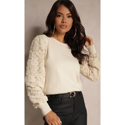 Sweter damski Renee na jesień z koronką  - zdjęcie produktu