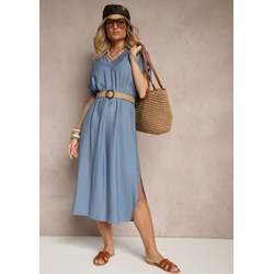 Sukienka Renee w serek maxi szmizjerka  - zdjęcie produktu