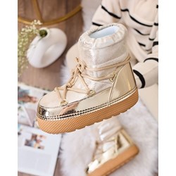 Śniegowce damskie Royalfashion.pl płaskie sznurowane casualowe  - zdjęcie produktu