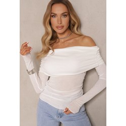 Bluzka damska Renee z długim rękawem z okrągłym dekoltem na wiosnę  - zdjęcie produktu