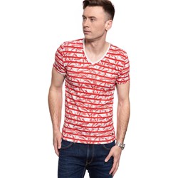T-shirt męski Mustang wielokolorowy młodzieżowy  - zdjęcie produktu