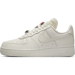 Buty sportowe damskie Nike air force szare sznurowane płaskie  - zdjęcie produktu