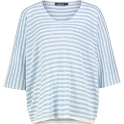 SUBLEVEL sweter damski niebieski z okrągłym dekoltem  - zdjęcie produktu