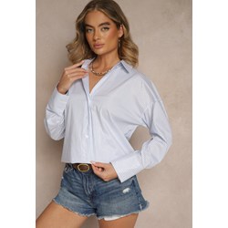 Koszula damska Renee z bawełny elegancka z kołnierzykiem  - zdjęcie produktu