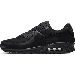 Buty sportowe męskie czarne Nike z tworzywa sztucznego sznurowane jesienne  - zdjęcie produktu