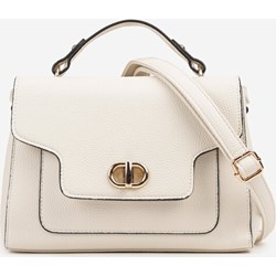 Listonoszka biała Renee matowa na ramię elegancka  - zdjęcie produktu