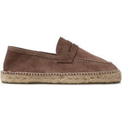 Brązowe espadryle męskie Manebi casual z tkaniny  - zdjęcie produktu