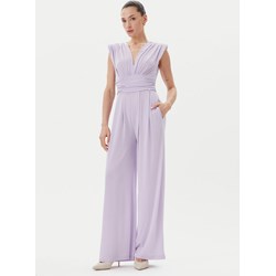 Fioletowa sukienka Rinascimento maxi bez rękawów elegancka  - zdjęcie produktu
