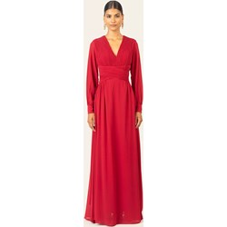 Sukienka APART elegancka maxi z dekoltem w literę v  - zdjęcie produktu