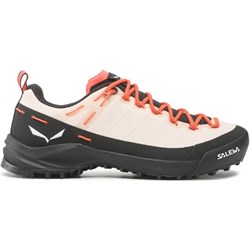 Buty trekkingowe damskie SALEWA płaskie jesienne sportowe beżowe  - zdjęcie produktu