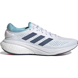 Buty sportowe damskie Adidas na płaskiej podeszwie białe  - zdjęcie produktu