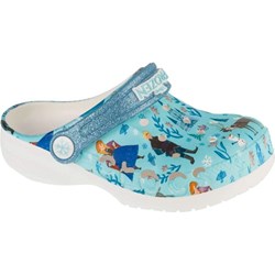 Klapki dziecięce Crocs niebieskie bez zapięcia z gumy  - zdjęcie produktu