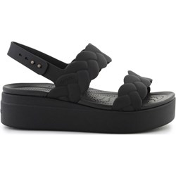 Sandały damskie Crocs letnie na koturnie z klamrą  - zdjęcie produktu