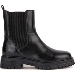 Botki Geox casual czarne na platformie bez zapięcia  - zdjęcie produktu