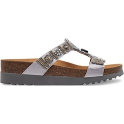 Klapki damskie srebrne Scholl casualowe na lato  - zdjęcie produktu