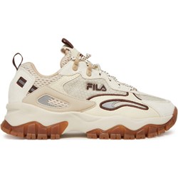 Buty sportowe damskie beżowe Fila sneakersy wiązane wiosenne  - zdjęcie produktu