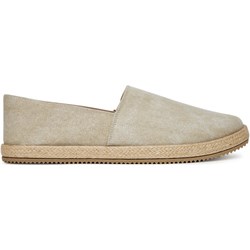 Espadryle męskie Lanetti beżowe z tkaniny  - zdjęcie produktu