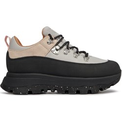 Buty trekkingowe damskie beżowe sznurowane  - zdjęcie produktu