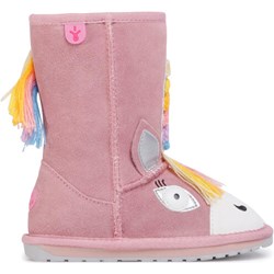 Buty zimowe dziecięce śniegowce różowe  - zdjęcie produktu