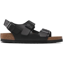 Sandały damskie czarne Birkenstock płaskie z klamrą casual  - zdjęcie produktu