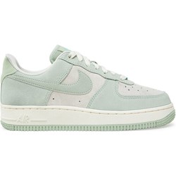 Nike buty sportowe damskie sneakersy air force zielone sznurowane na wiosnę płaskie  - zdjęcie produktu