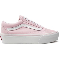 Trampki damskie Vans old skool wiązane z tkaniny  - zdjęcie produktu